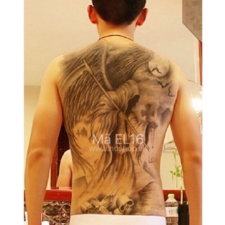Xăm dán full lưng thần chết EL16