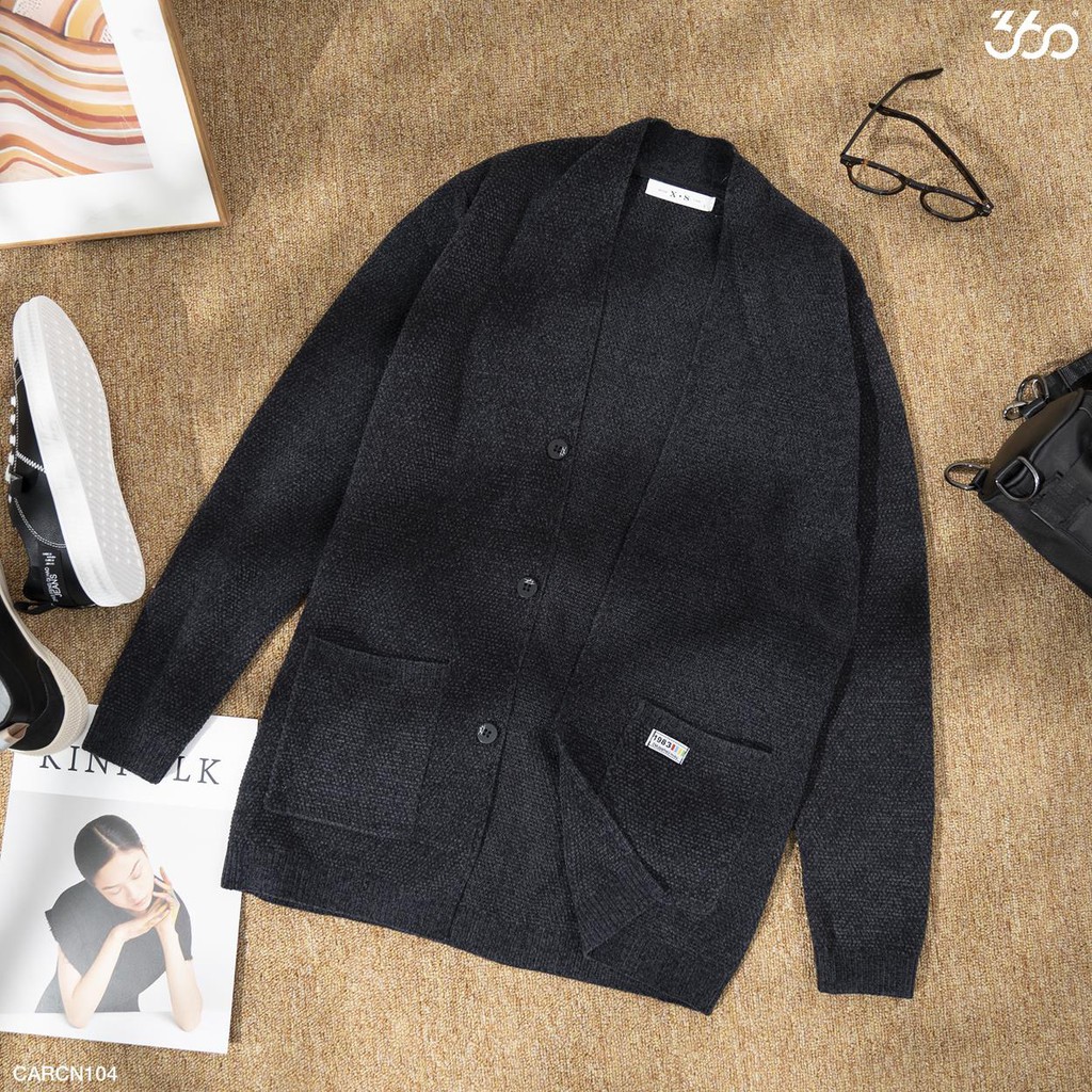 Áo cardigan nam dài tay 360 BOUTIQUE chất len sang trọng, lịch lãm - CARCN104 | BigBuy360 - bigbuy360.vn