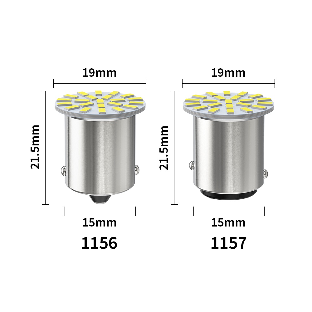 Bộ 2 Đèn led Tín Hiệu DC12V 1156 1157 3014 22smd Siêu Sáng Chuyên Dụng Cho Xe Hơi / Xe Máy