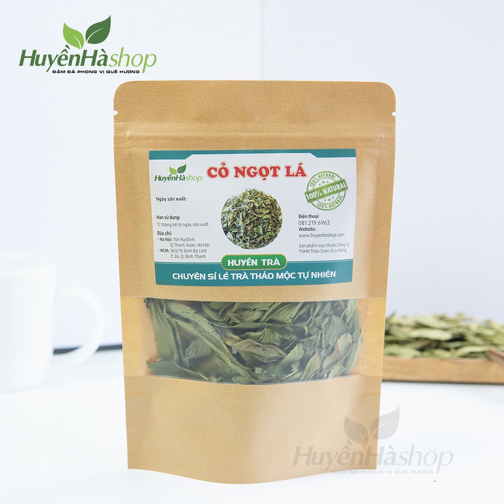 Trà Cỏ Ngọt Nguyên Lá Sấy Lạnh Tự Nhiên Thảo Dược Duy Hưng - Trà Thảo Mộc Hỗ Trợ Người Tiểu Đường, Giảm Cân