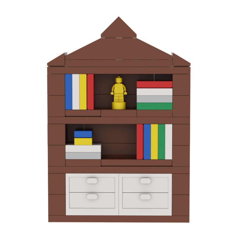 Đồ Chơi Lắp Ráp Kệ Sách/Máy Tính/Máy Tính Để Bàn Làm Quà Sưu Tập