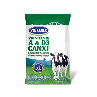 combo 4 túi sữa Vinamilk có đường, không đường