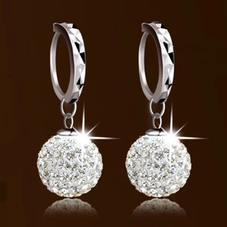 Bông tai Dior dáng trong bạc S925 đính đá DanKo119