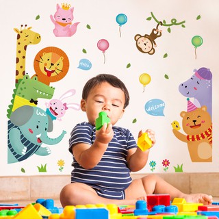 Decal dán tường Các con thú ngộ nghĩnh03