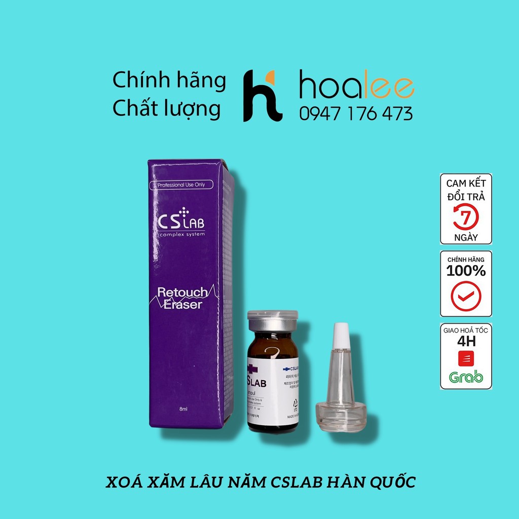 Xoá cslab, xoá lâu năm phun xăm thẩm mỹ