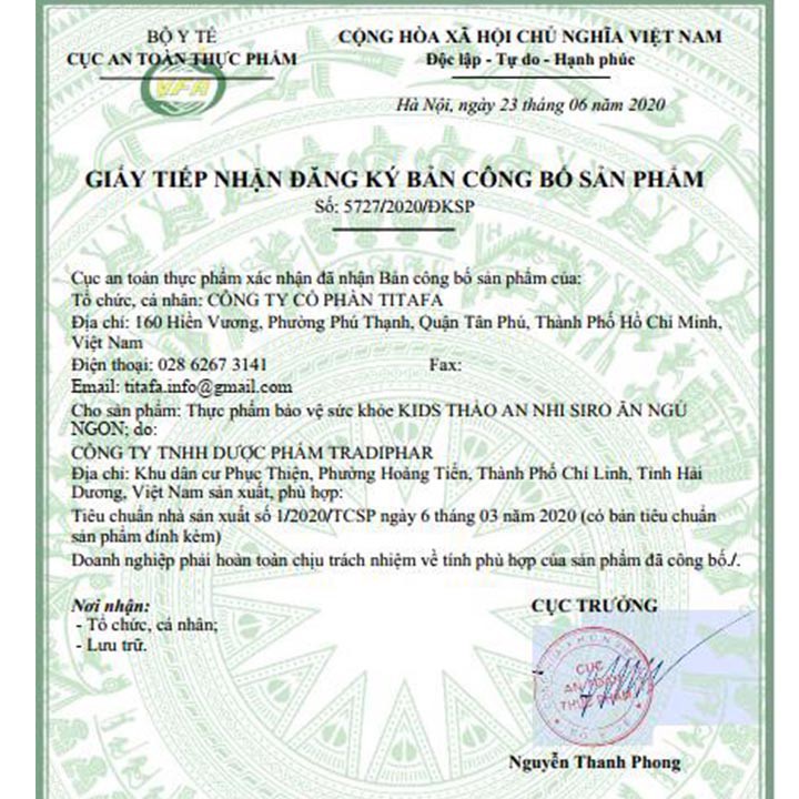 Thảo An Nhi Siro ĂN NGỦ NGON ( Chai 125 ml) - Coastlinecare Pharmacy