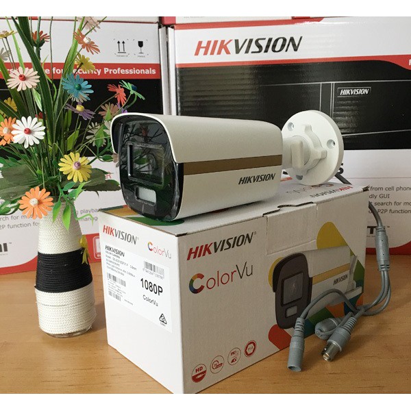 Camera HDTVI ColorVu 2MP HIKVISION DS-2CE12DF3T-F - Hàng chính hãng