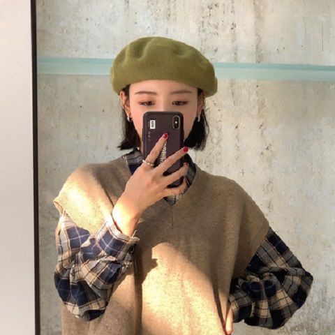 Nón Beret Thời Trang Retro Nhật Hàn Dành Cho Nữ
