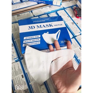 Khẩu trang 3d mask monji hộp 50 chiếc chính hãng thời trang