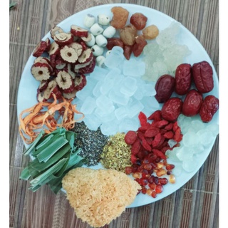 Chè dưỡng nhan nhựa đào tuyết yến 14 nguyên liệu 200gr