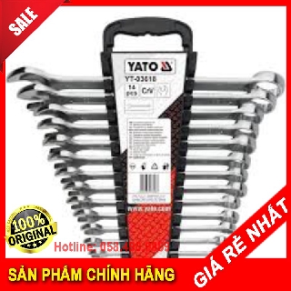 Bộ cờ lê vòng miệng 14 chi tiết 8-24mm Yato YT-03618 - Sản phẩm chính hãng Yato