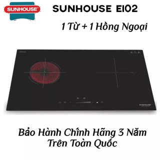 Bếp Đôi 1 Từ + 1 Hồng Ngoại SUNHOUSE SHB_EI02