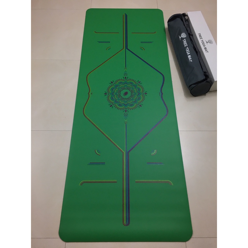 Thảm tập yoga tree đa sắc, thảm tập cao cấp