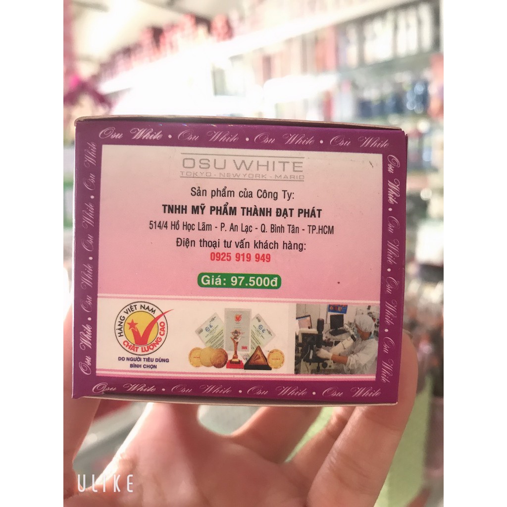 kem osuwhite trắng da tái tạo -chống thâm quầng mi mắt 25g