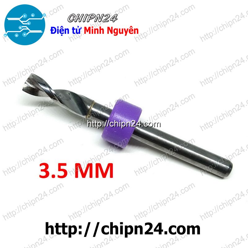 [1 CÂY] Mũi khoan mạch in CNC 3.5mm (Mạch điện tử, PCB)