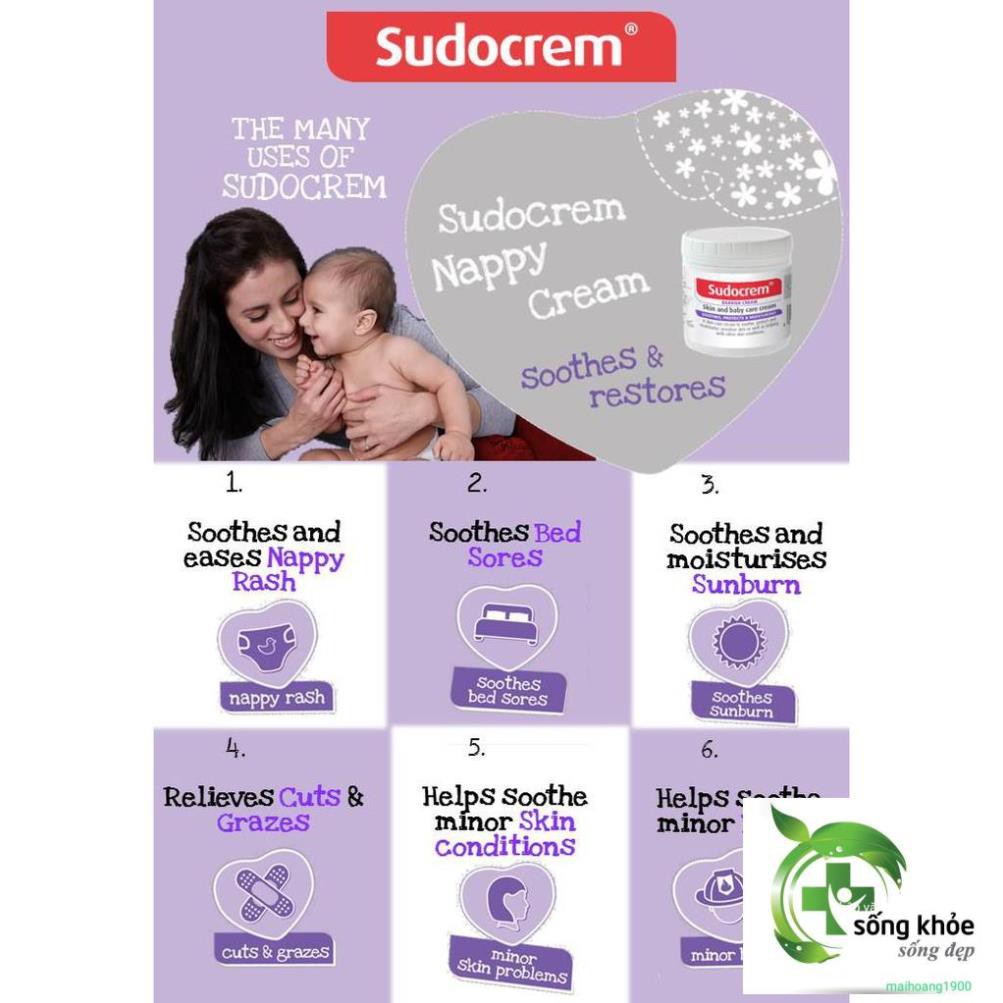 Kem Chống Hăm Tã Trẻ Em Sudocrem 60g- Đặc trị hăm tã ở trẻ, phòng ngừa hăm tã ở trẻ