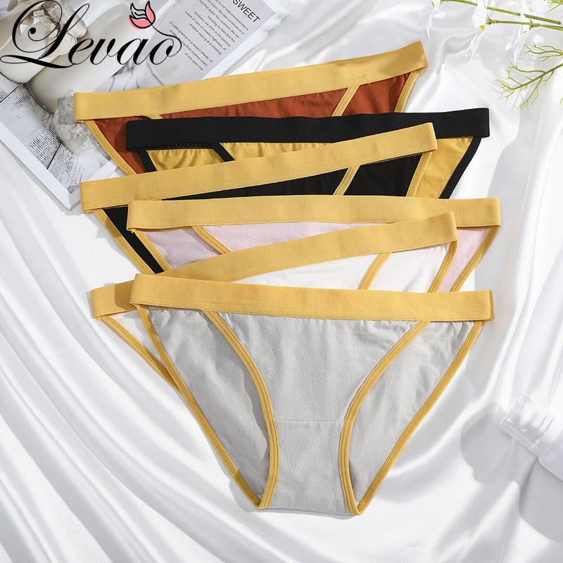 Quần Lót Cotton Lưng Thấp Gợi Cảm Dành Cho Nữ  Levao