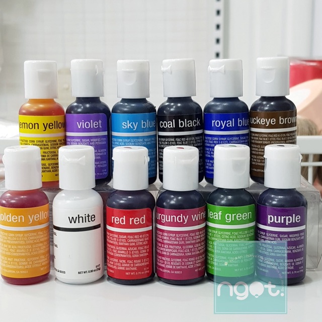 Màu gel thực phẩm lẻ chia lọ nhỏ đảm bảo sạch sẽ - NGỌT ĐỒ LÀM BÁNH