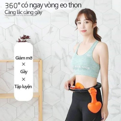 VÒNG LẮC EO TẬP BỤNG GIẢM EO CÓ ĐỒNG HỒ ĐẾM THÔNG MINH .