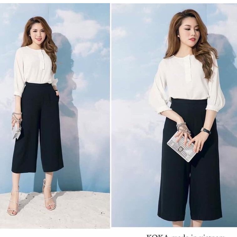 { HÀNG NEW ĐẸP}_ QUẦN ỐNG SỚ DÁNG LỠ_QUẦN ỐNG SUÔNG_QUẦN ỐNG RỘNG_QUẦN CULOTES