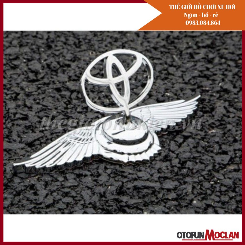 Logo gắn mui xe cánh thiên thần 3D - xe Toyota( hàng mới về )
