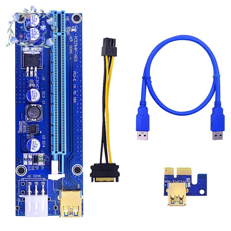 Card Chuyển Đổi Pci-E 1x Sang 16x Ver009S Usb3.0 Thẻ