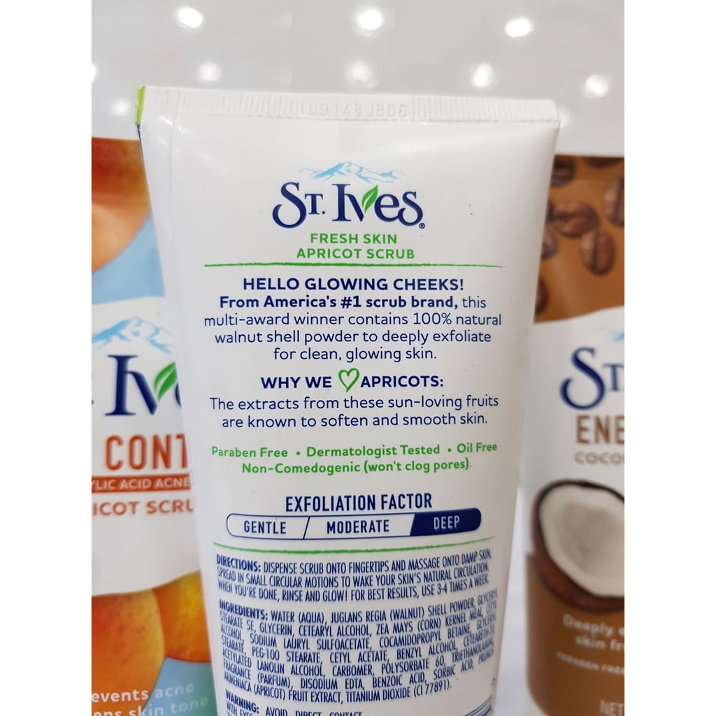 Sữa Rửa Mặt Tẩy Da Chết Dịu Nhẹ ST.IVES 170g USA