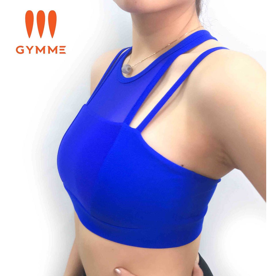 Áo sport bra tập gym yoga nữ GYMME phối lưới - 17030