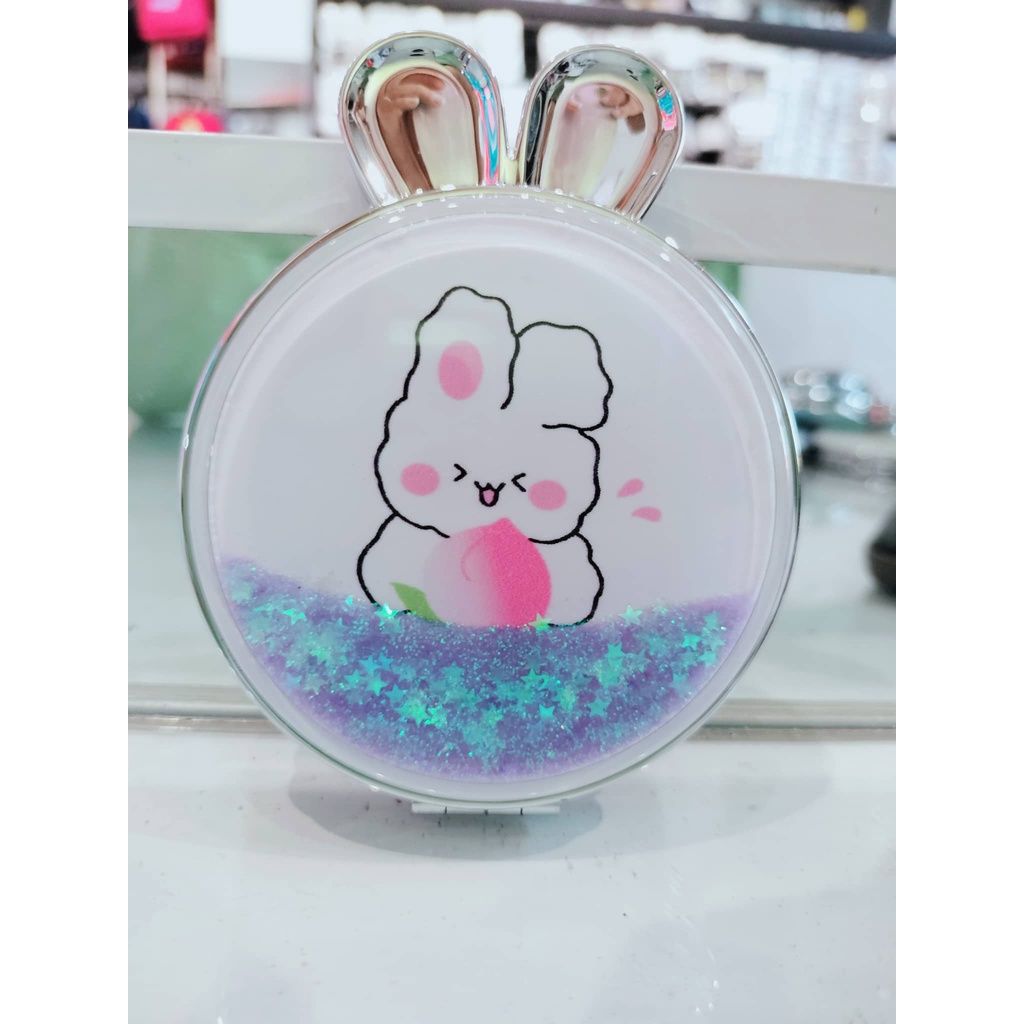 Gương mini kim tuyến tai thỏ cực xinh giá rẻ