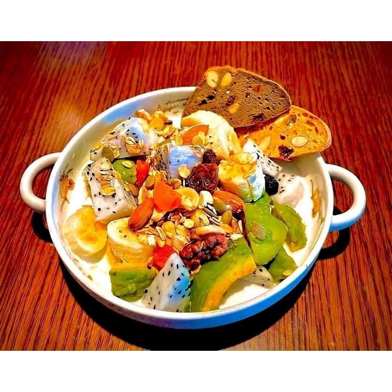 [SẴN] GRANOLA Loại Ngon 500G - Ngũ Cốc Granola Siêu Hạt &amp; Hoa Quả Sấy Dinh Dưỡng Ăn Kiêng Giảm Cân Thơm Ngon