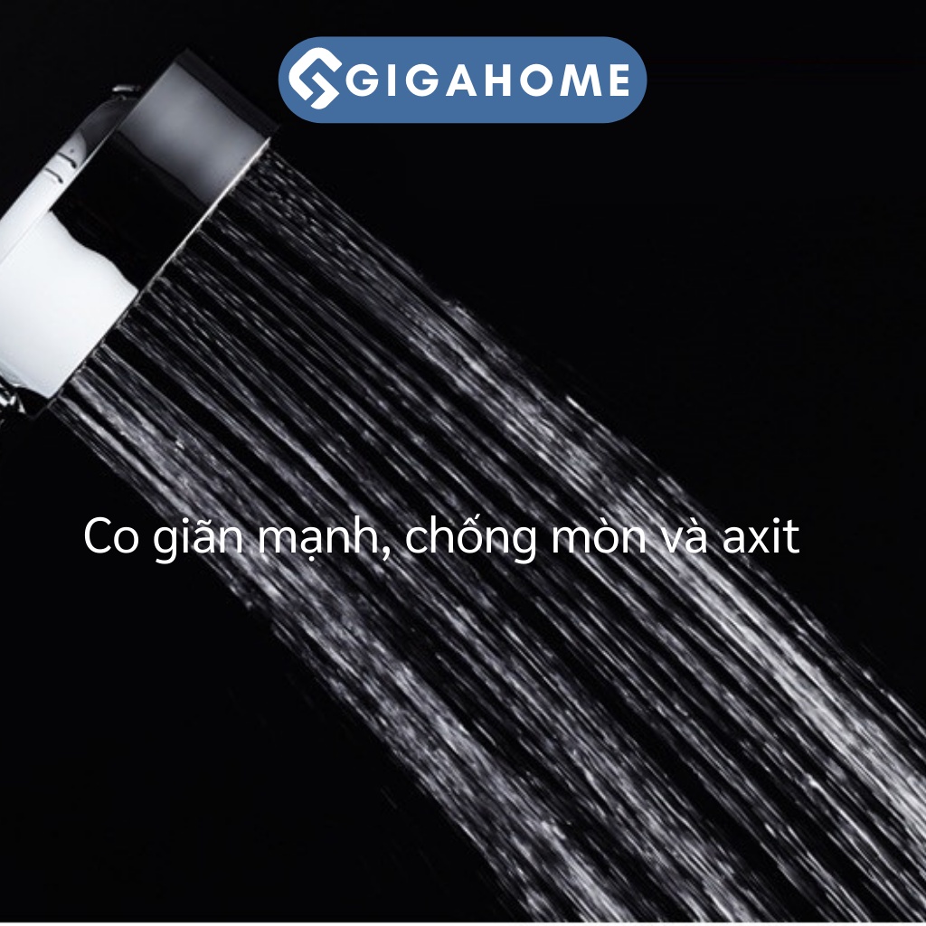 Đầu Vòi Hoa Sen Tăng Áp 2 Mặt GIGAHOME 3 Chế Độ Nước, Có Khoang Đựng Sữa Tắm 8360