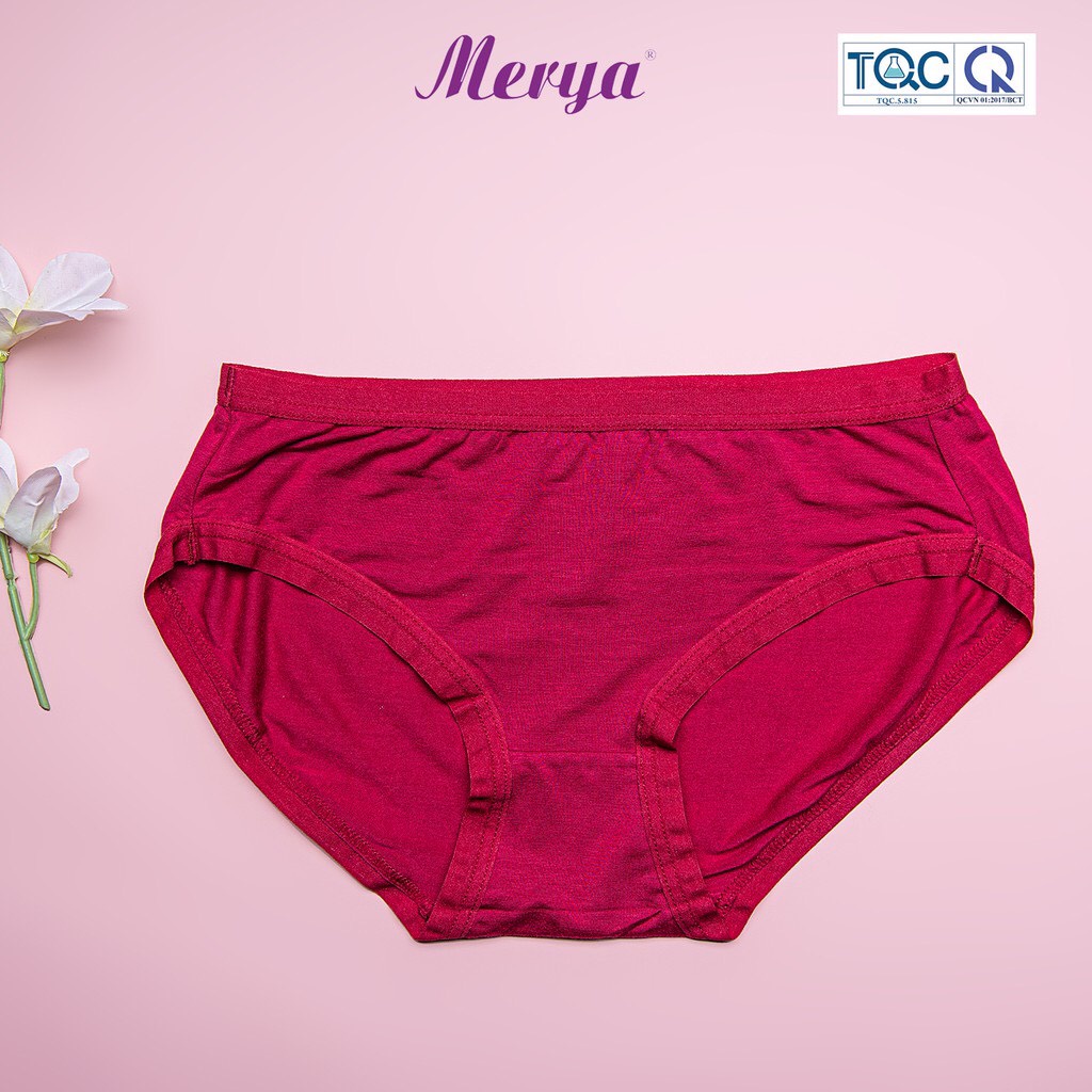 Combo 3 Quần Lót Nữ MERYA B026 cotton mềm mại , cạp trung ,viền mỏng, Kiểu dáng Basic
