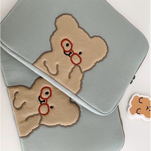 Túi đựng máy tính xách tay chống sốc mềm mại phong cách Hàn Quốc tiện lợi