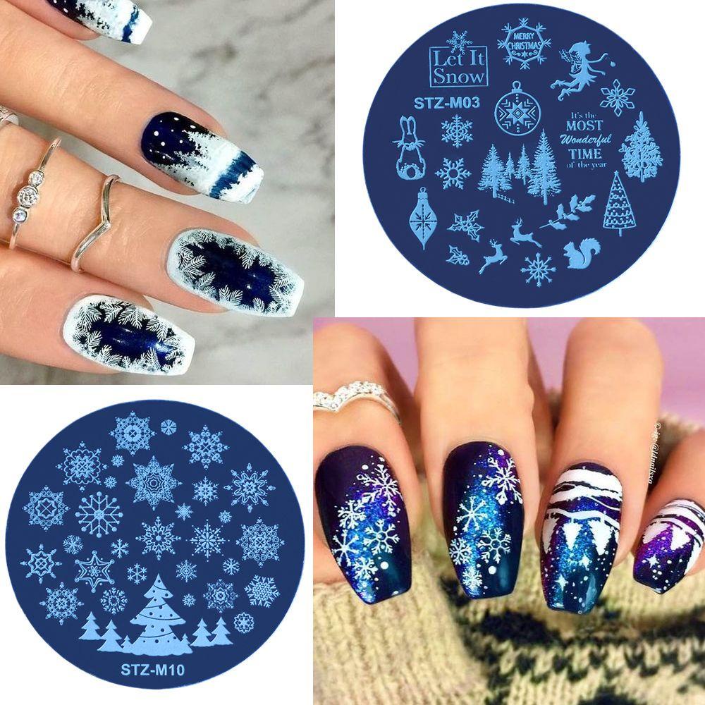 XIANTIN Khuôn In Móng Tay Bằng Thép Không Gỉ