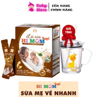 Ngũ cốc lợi sữa Hi Mom hộp 30 gói sữa về nhanh mát sữa sữa đặc hơn thơm hơn +quà 