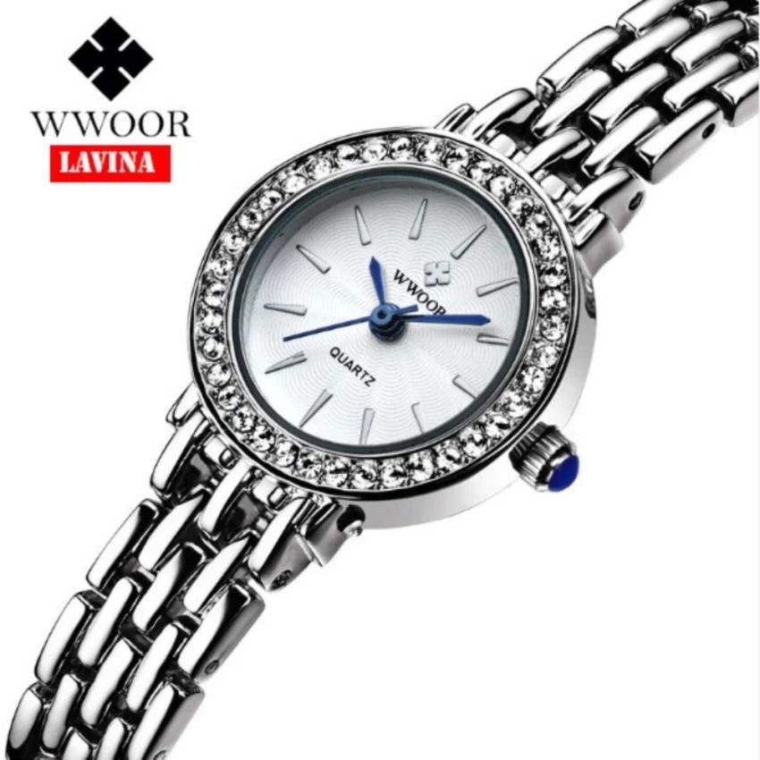 Đồng Hồ Nữ Đính Đá Cao Cấp Chronograph WWOOR- F135
