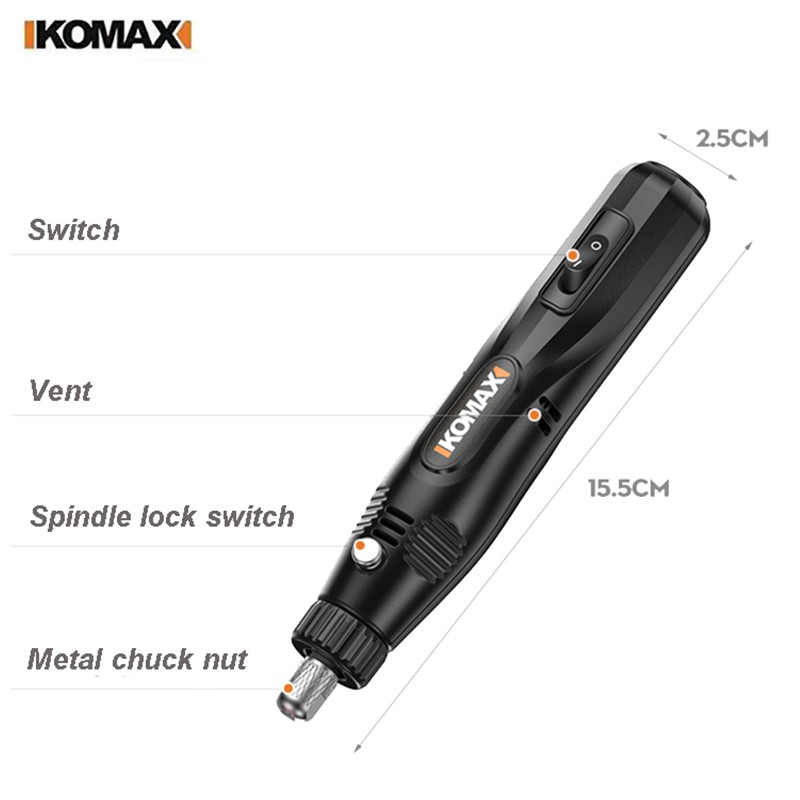 Máy mài SMA 12V DC bằng điện tiện dụng để đánh bóng và chạm khắc phụ kiện
