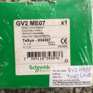 CB bảo vệ động cơ GV2 |  CHÍNH HÃNG