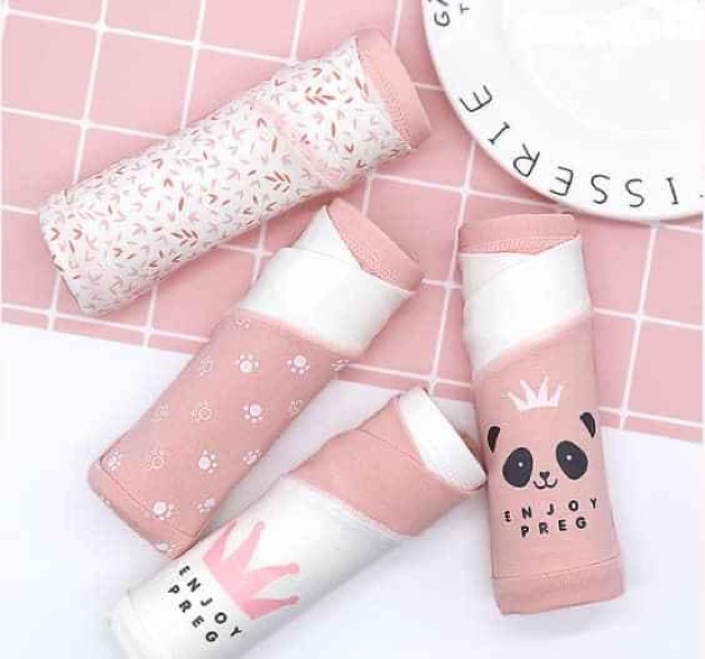 Quần lót bầu 20020, sét lót bầu100% cotton cao cấp chính hãng Enjoy spring thiết kế thông minh cạp chéo