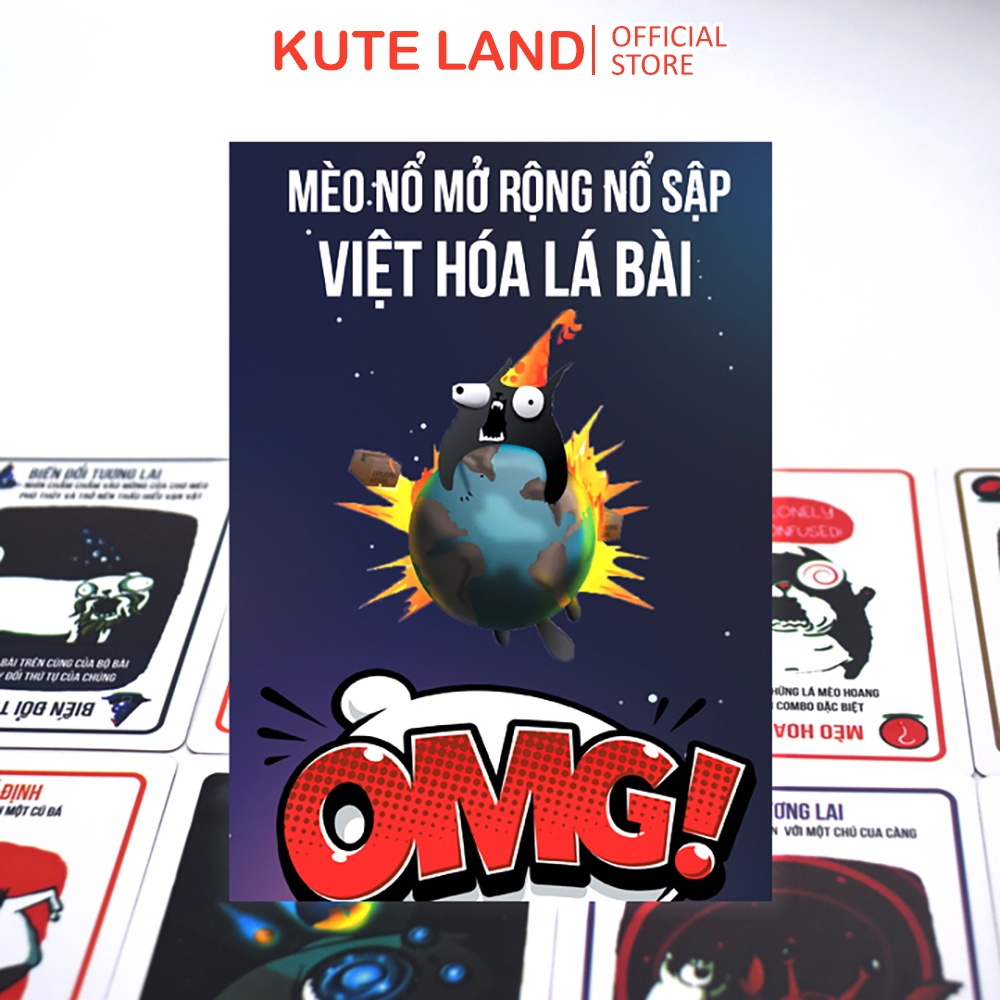 Set Mèo Nổ Exploding Kittens Và 5 Bản Mở Rộng Việt Hóa MEORE-5MMR