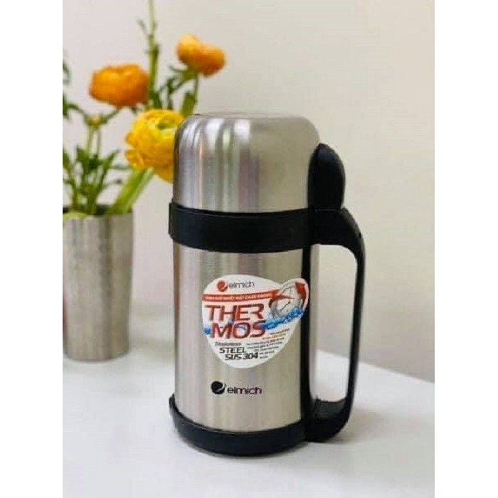 Phích giữ nhiệt có quai xách 1L Elmich 6044