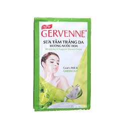 Sữa tắm trắng da Gervenne hương nước hoa Lily xanh 4.5g x 12 gói