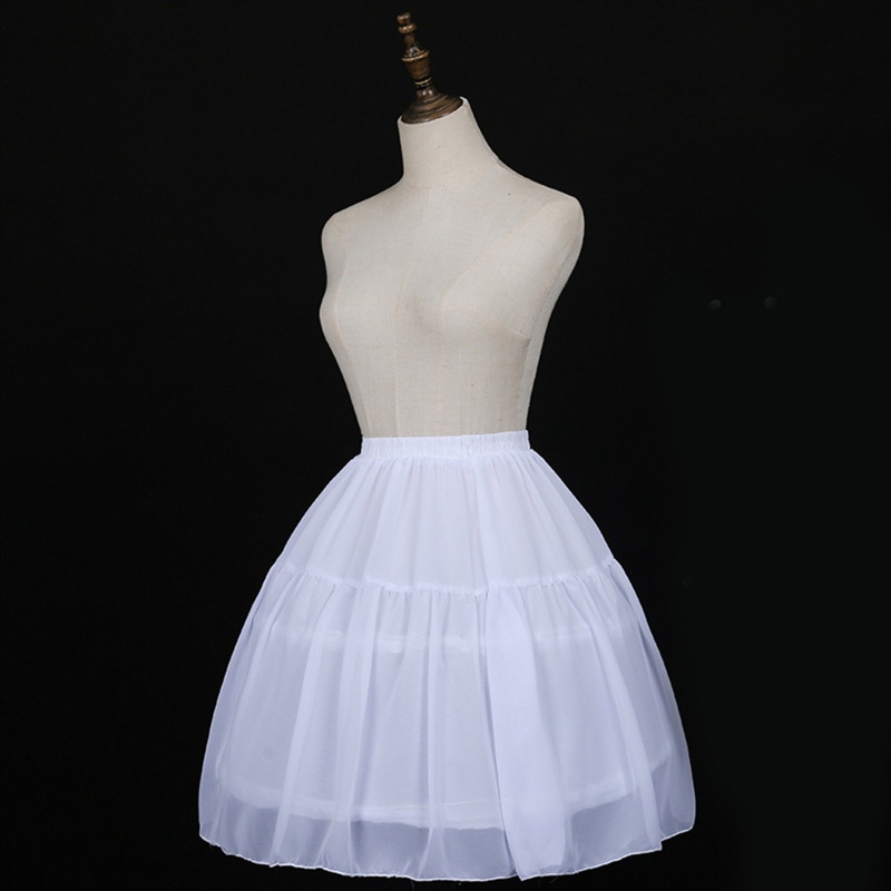 Ivy Váy Dưới Băng Cài Đầu Petticoat Màu Trắng Cho Nữ
