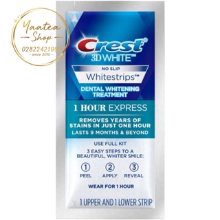 Miếng dán răng Crest 3D White 1-Hour Express bán theo miếng