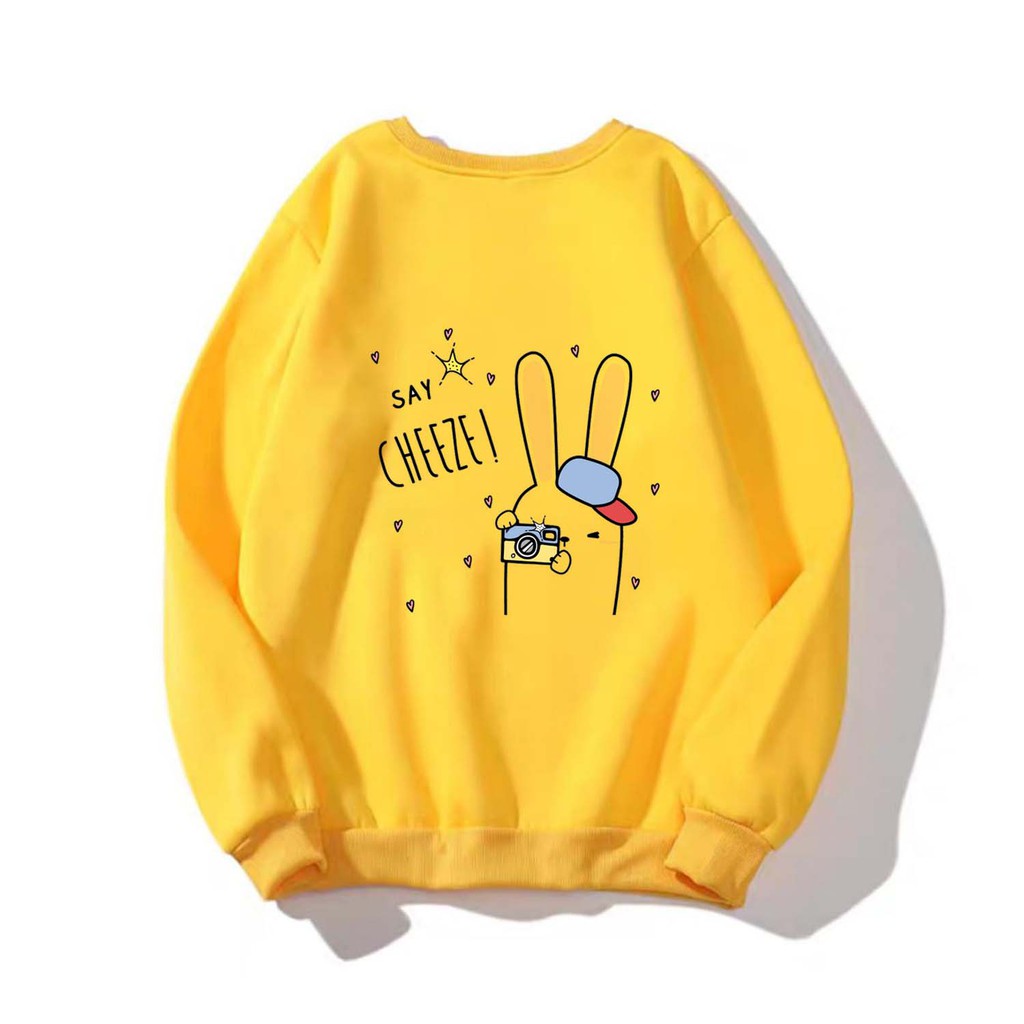 [FREESHIP_50K] Áo Sweater nam nữ in hình Say Cheeze dễ thương William - DS97, kiểu hoodie chui đầu thích hợp làm áo cặp