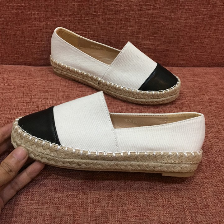 Slip on nữ viền đế cói siêu nhẹ siêu êm chân chính hãng De'shoeshouse Thái Lan DS0903 Sr7 | BigBuy360 - bigbuy360.vn