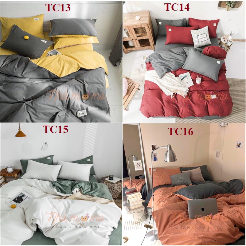 [VẢI SIÊU MÁT MỊN] BỘ CHĂN GA GỐI COTTON TICI SẮC MÀU HOT TREND (CHAT CHỌN MẪU) | BigBuy360 - bigbuy360.vn