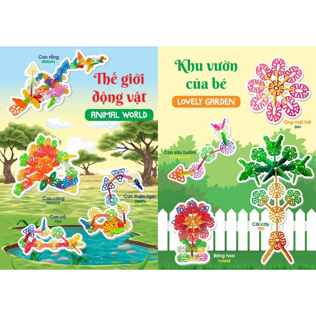Bộ Đồ Chơi Ghép Hình Kính Vạn Hoa SATO 78 Chi Tiết Thiết Kế Bằng Nhựa Đảm Bảo An Toàn Tuyệt Đối Cho Bé