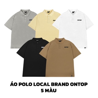 Áo polo form rộng nam nữ basic local brand ONTOP cotton co giãn 5 màu