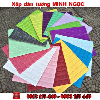 (KHO PHU XUYÊN ) Xốp dán tường giả gạch 3D KT 77 x70 dày 5mm chống nóng, cách âm,chống ẩm mốc.